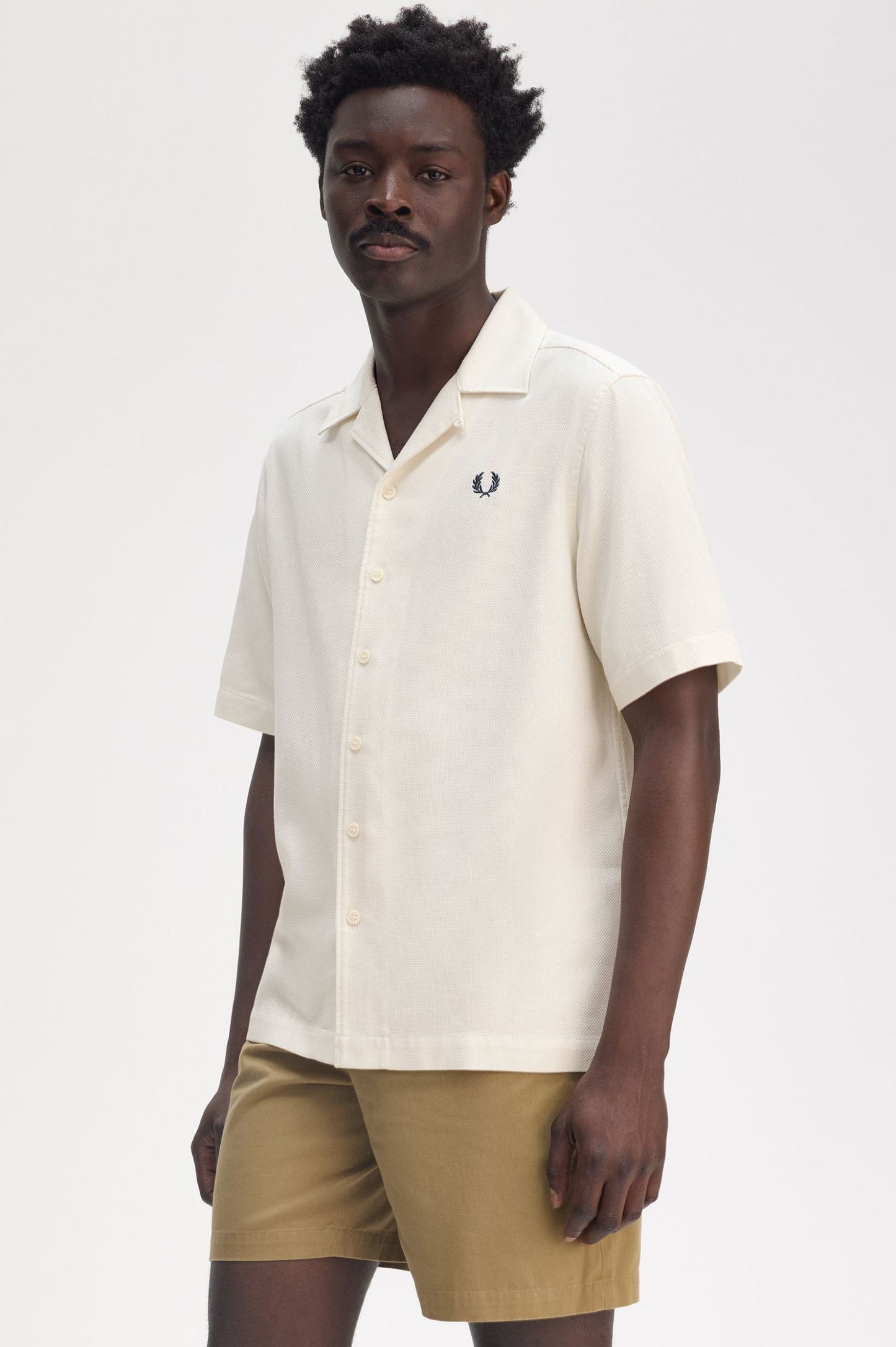 Fred Perry Piqué Texture Revere Collar Shirt
