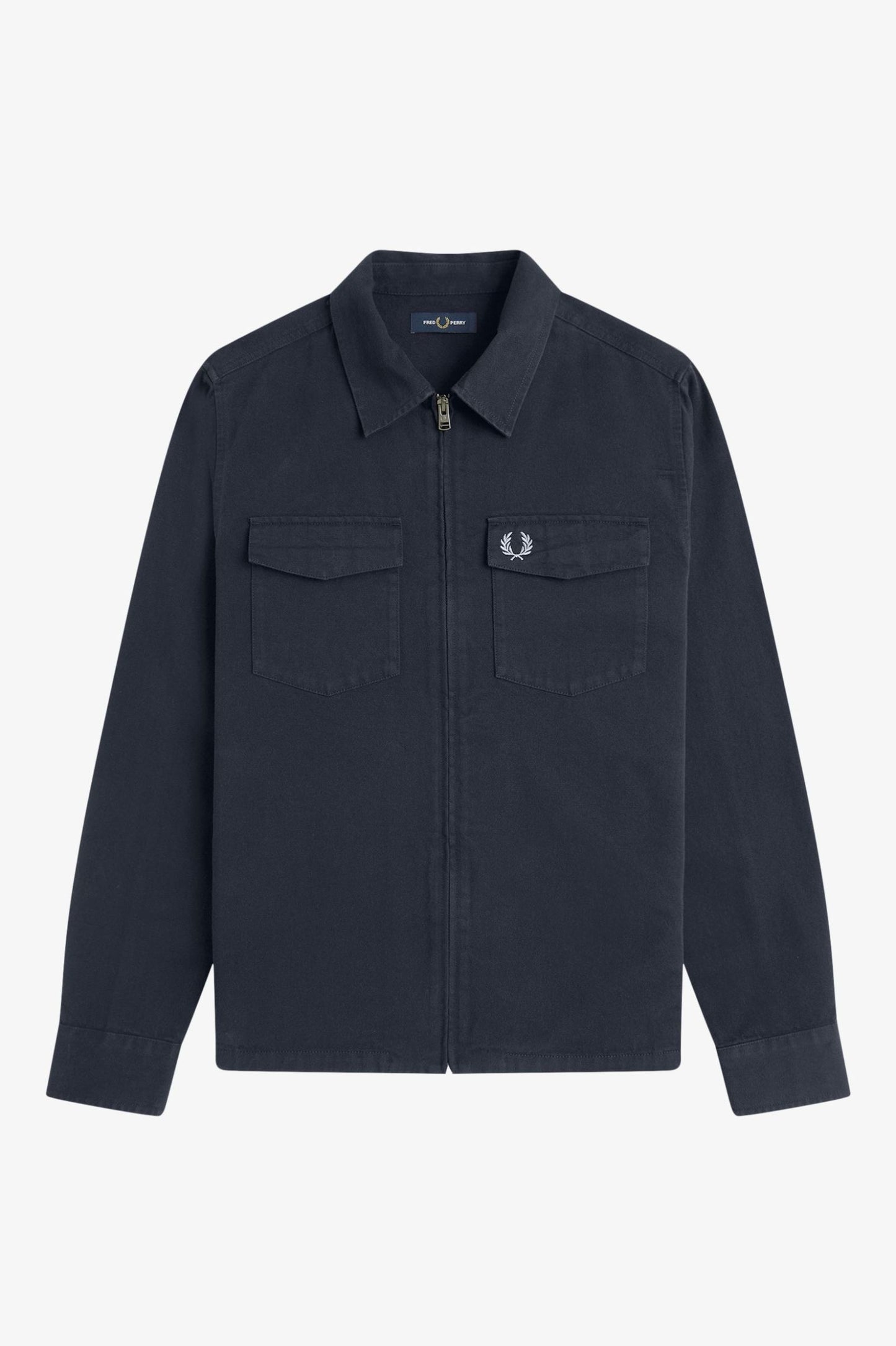 Fred Perry Twill Zip Through Overshirt