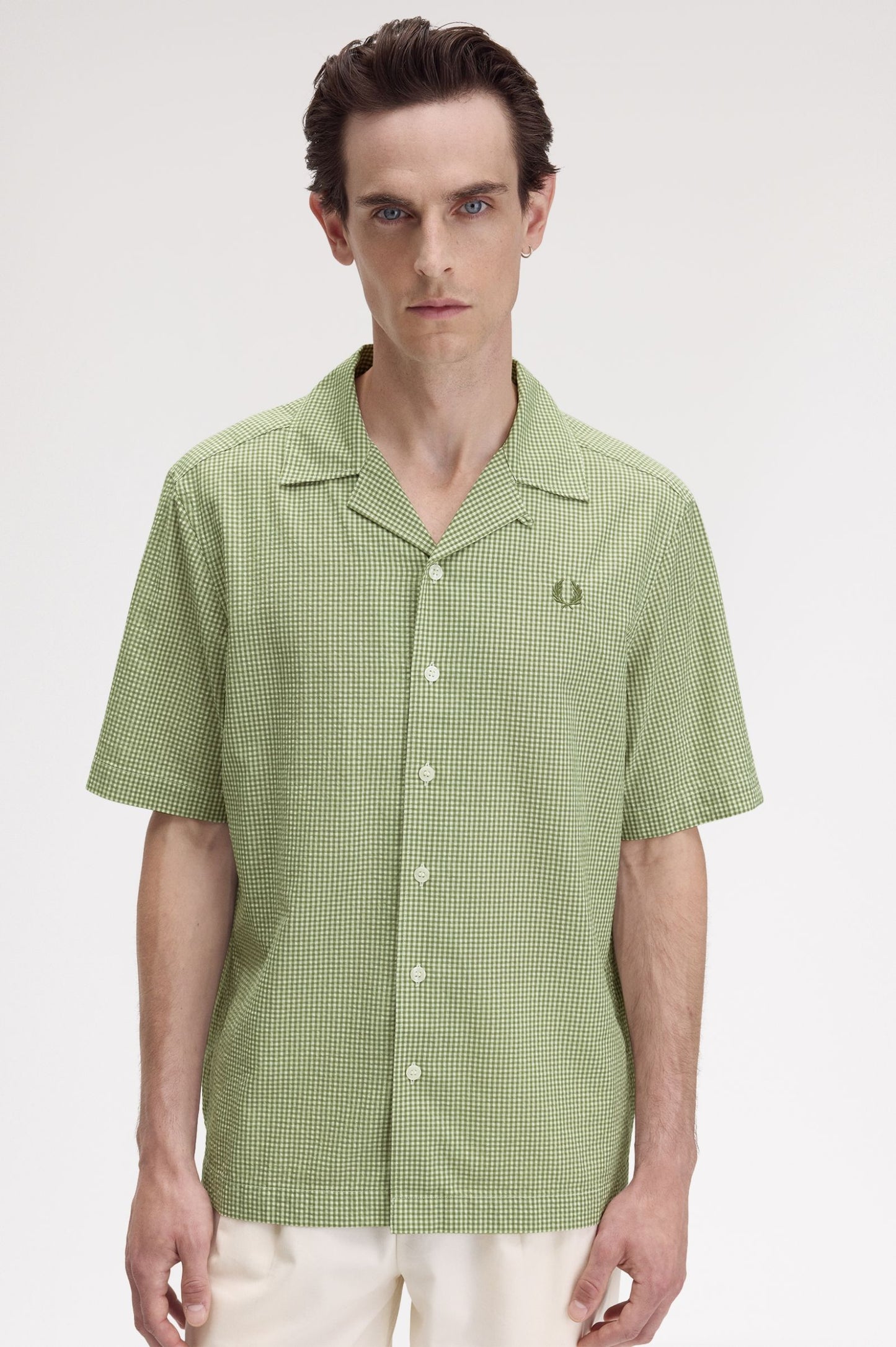 Fred Perry Microgingham Seersucker Shirt