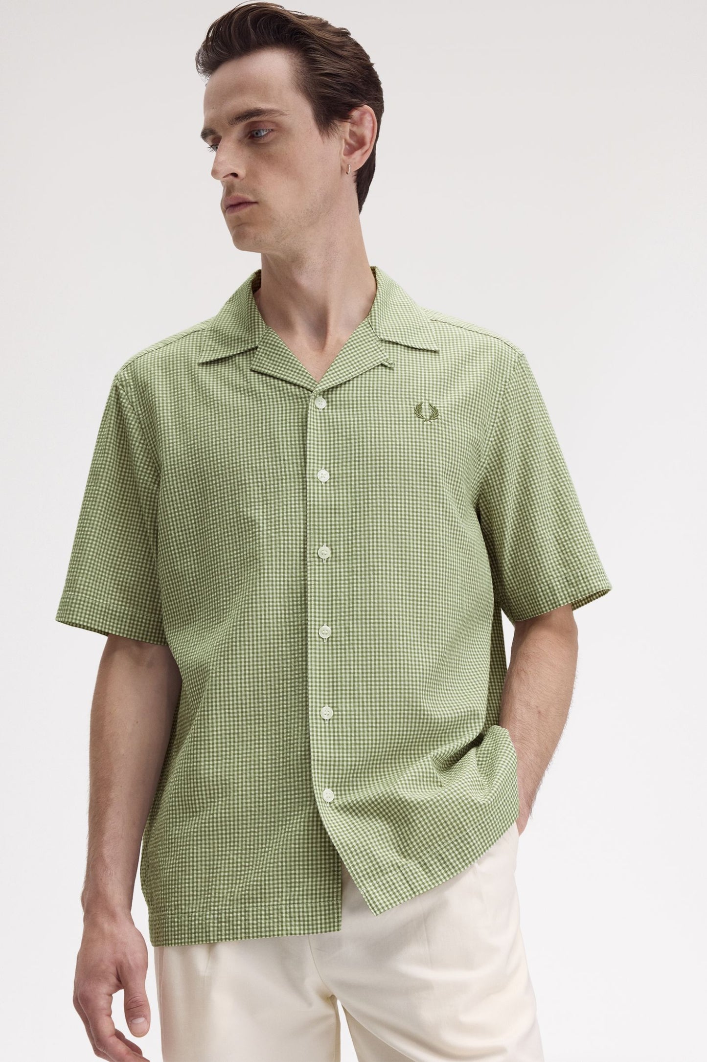 Fred Perry Microgingham Seersucker Shirt