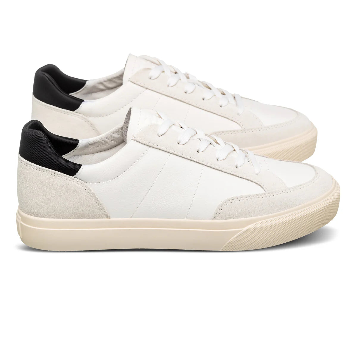 Clae Monroe White Leather Black