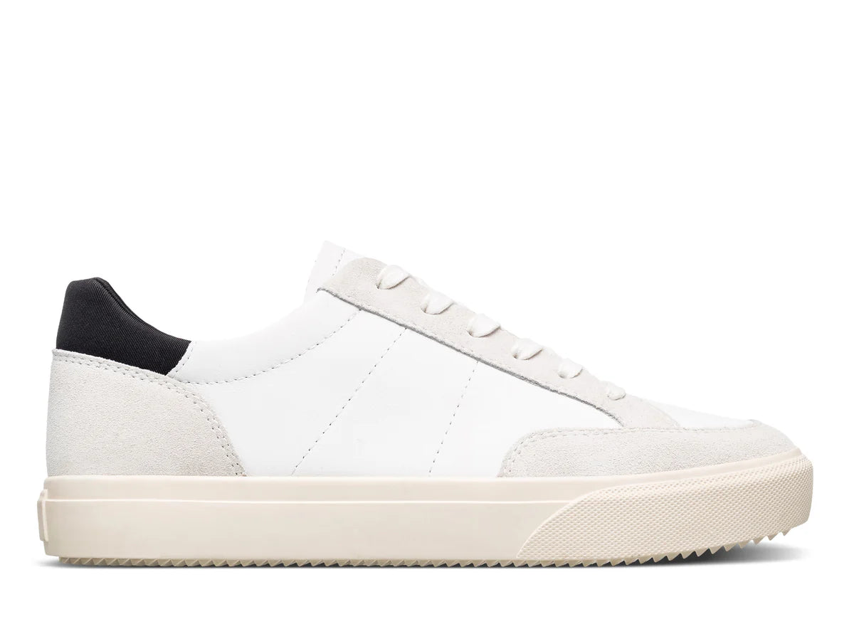 Clae Monroe White Leather Black
