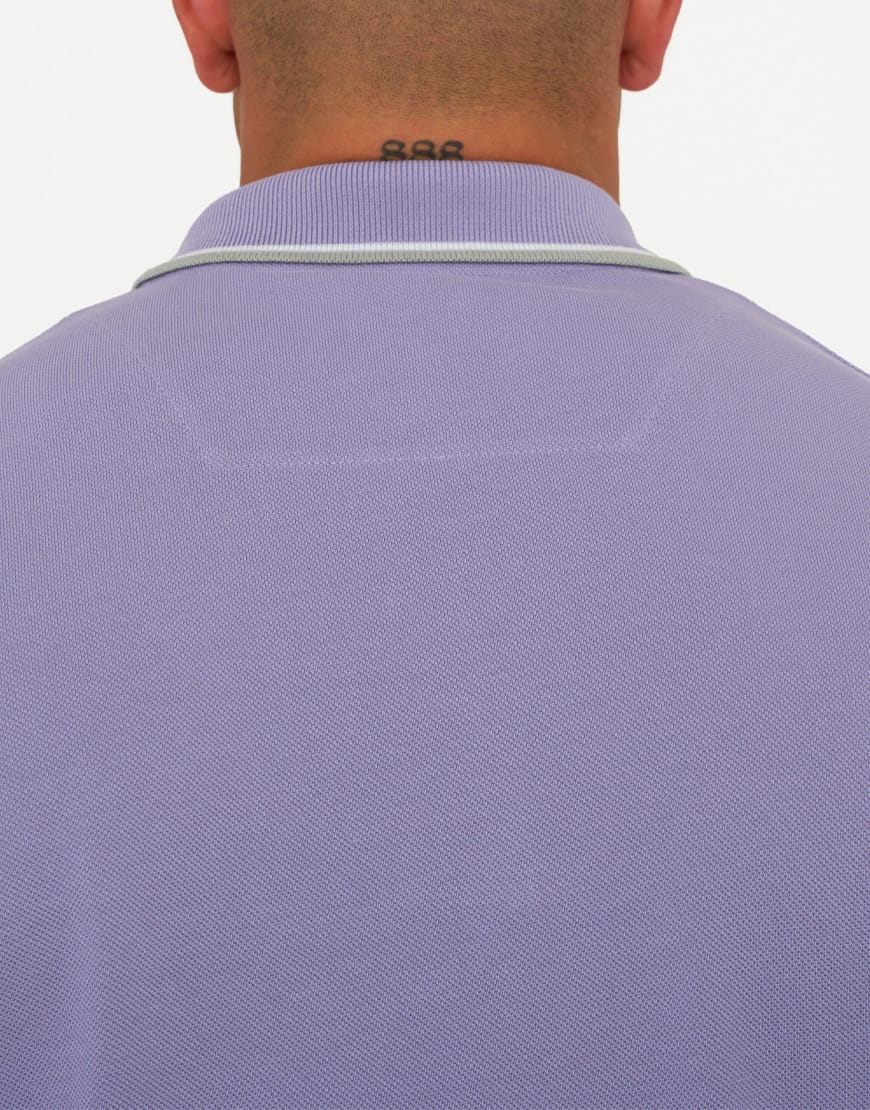 Marshall Artist Tipped Polo Shirt // Lavender