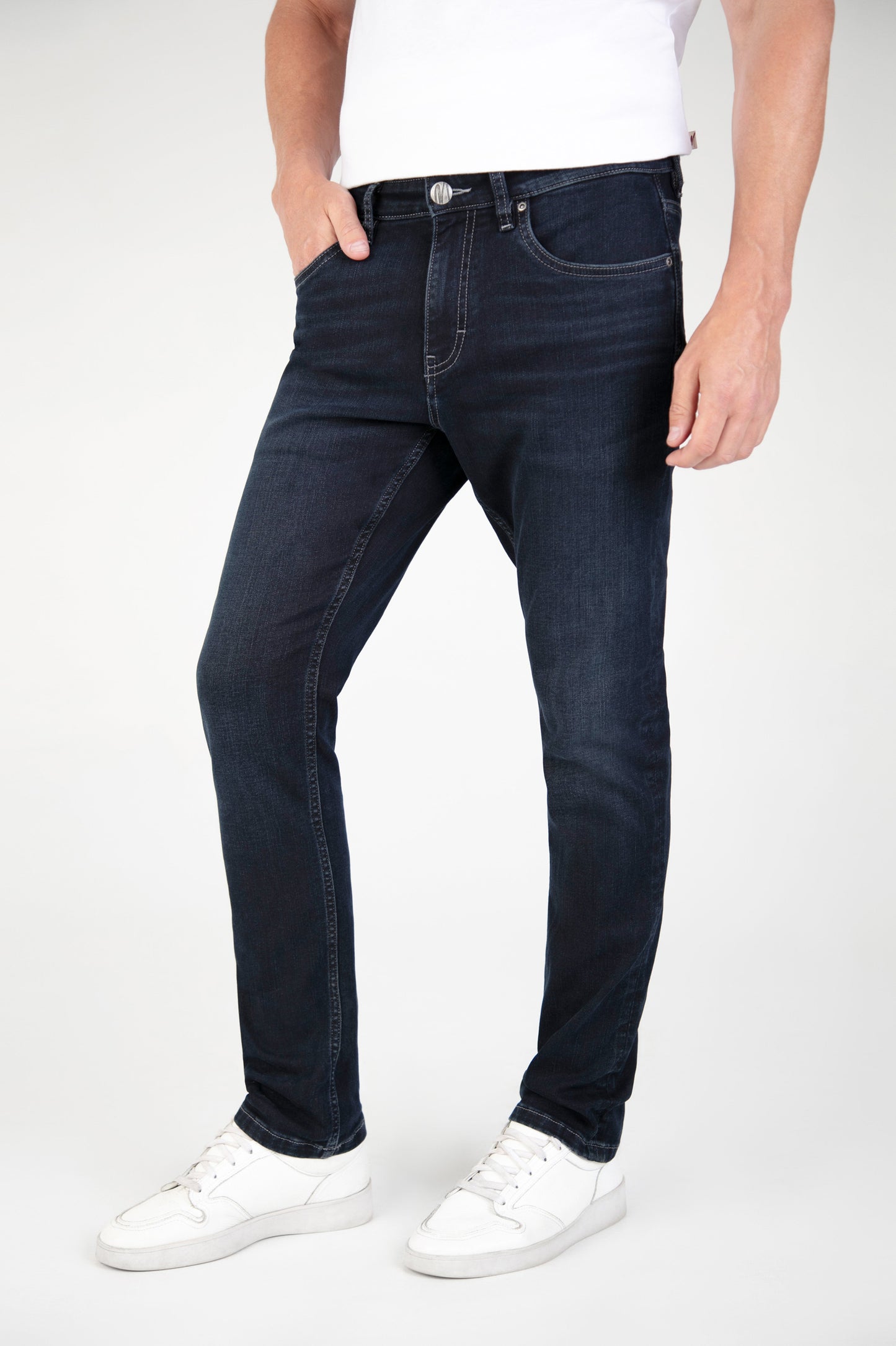 Mish Mash 1984 Tapered Fit Mirage Blue Black Jean