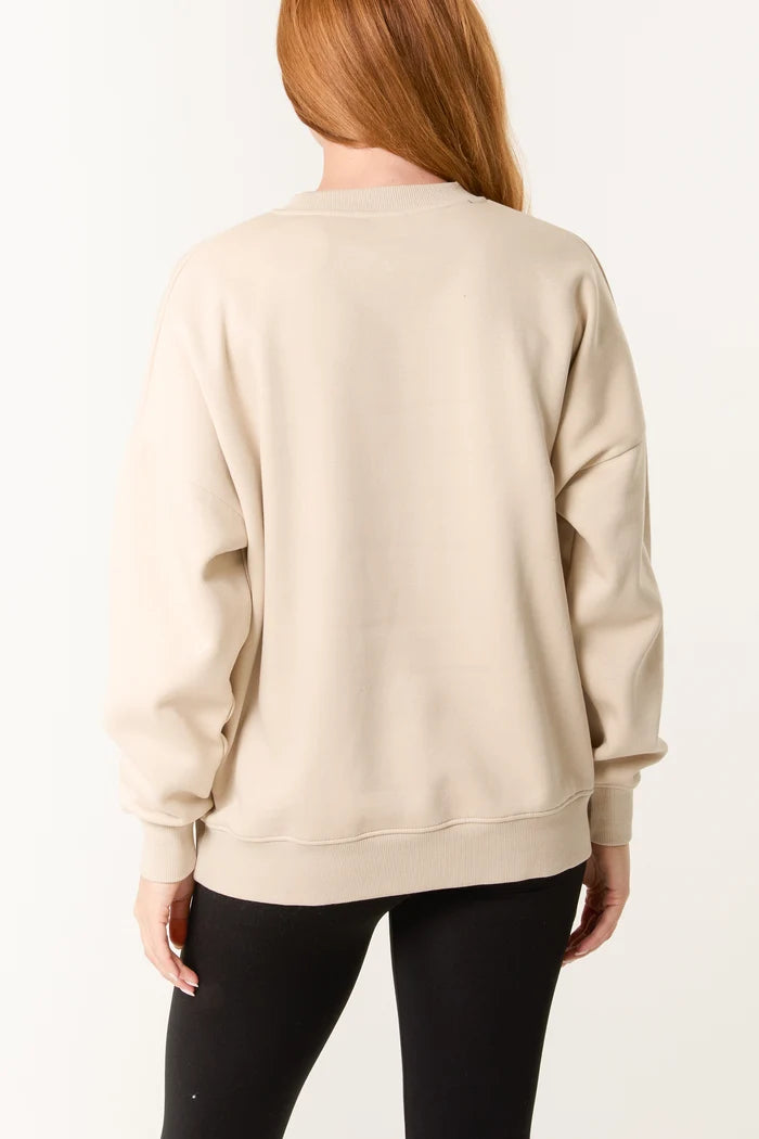 Nova of London 'Mon Cheri' Snake Print Sweatshirt