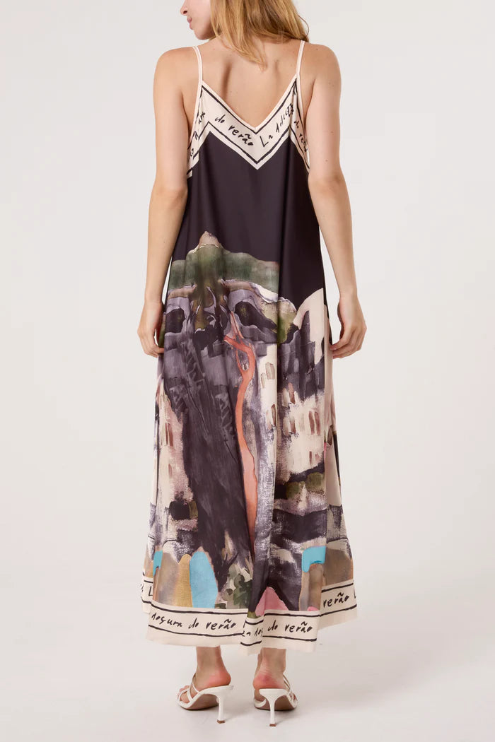 Nova of London Cami Border Print Swing Dress