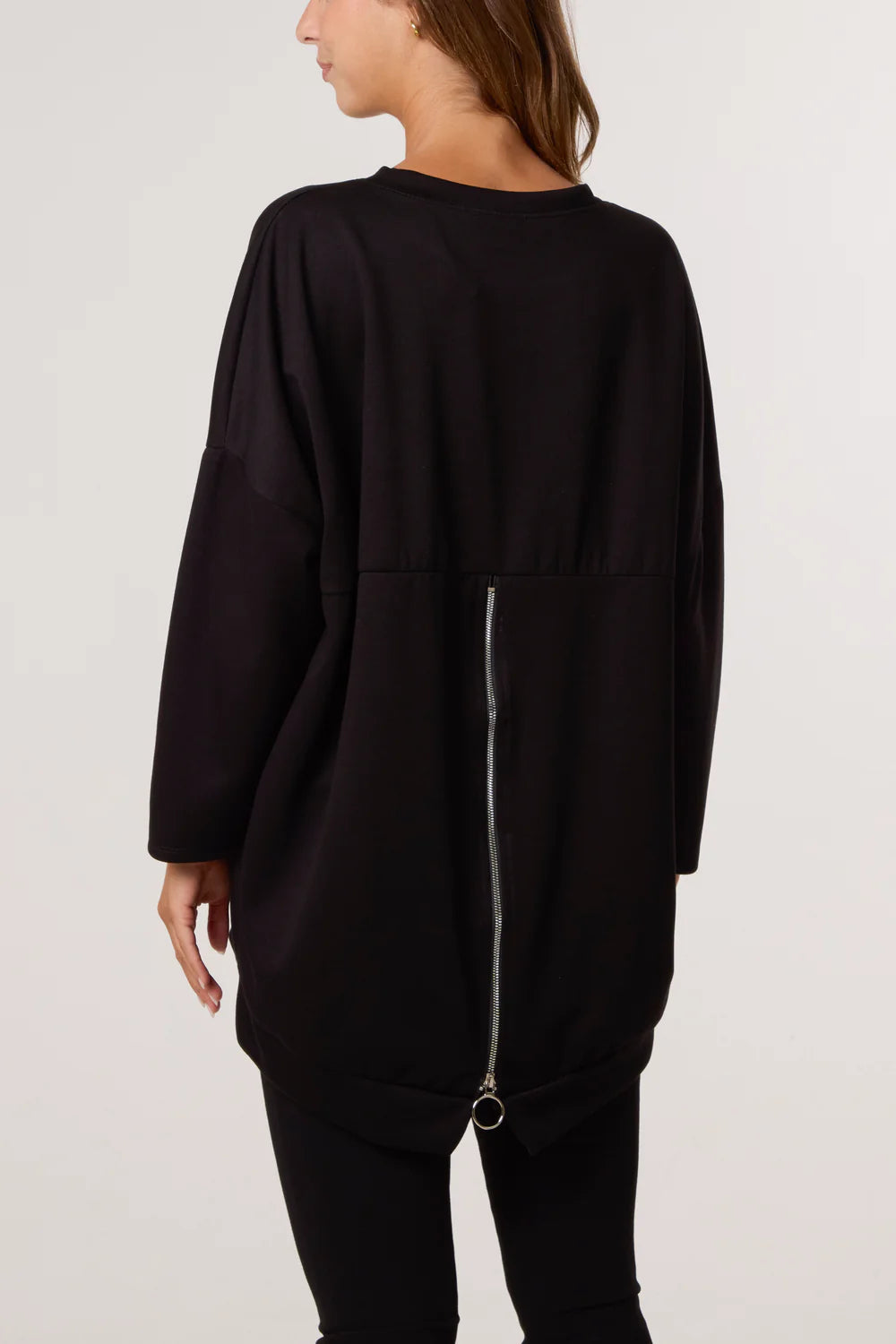 Nova of London Foil Rock Back Zip Sweatshirt