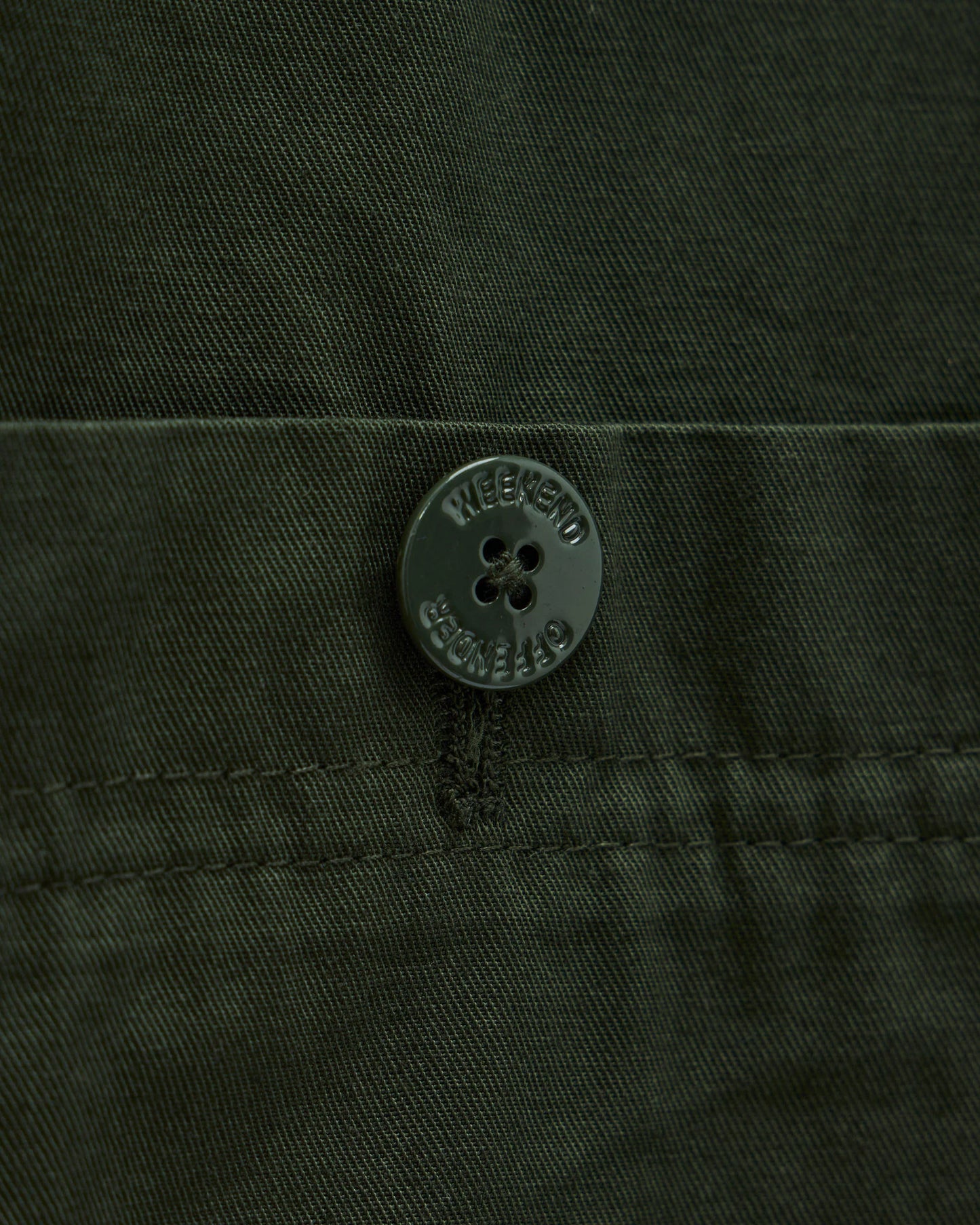 Weekend Offender Hynde Over-Shirt Black Forest Green