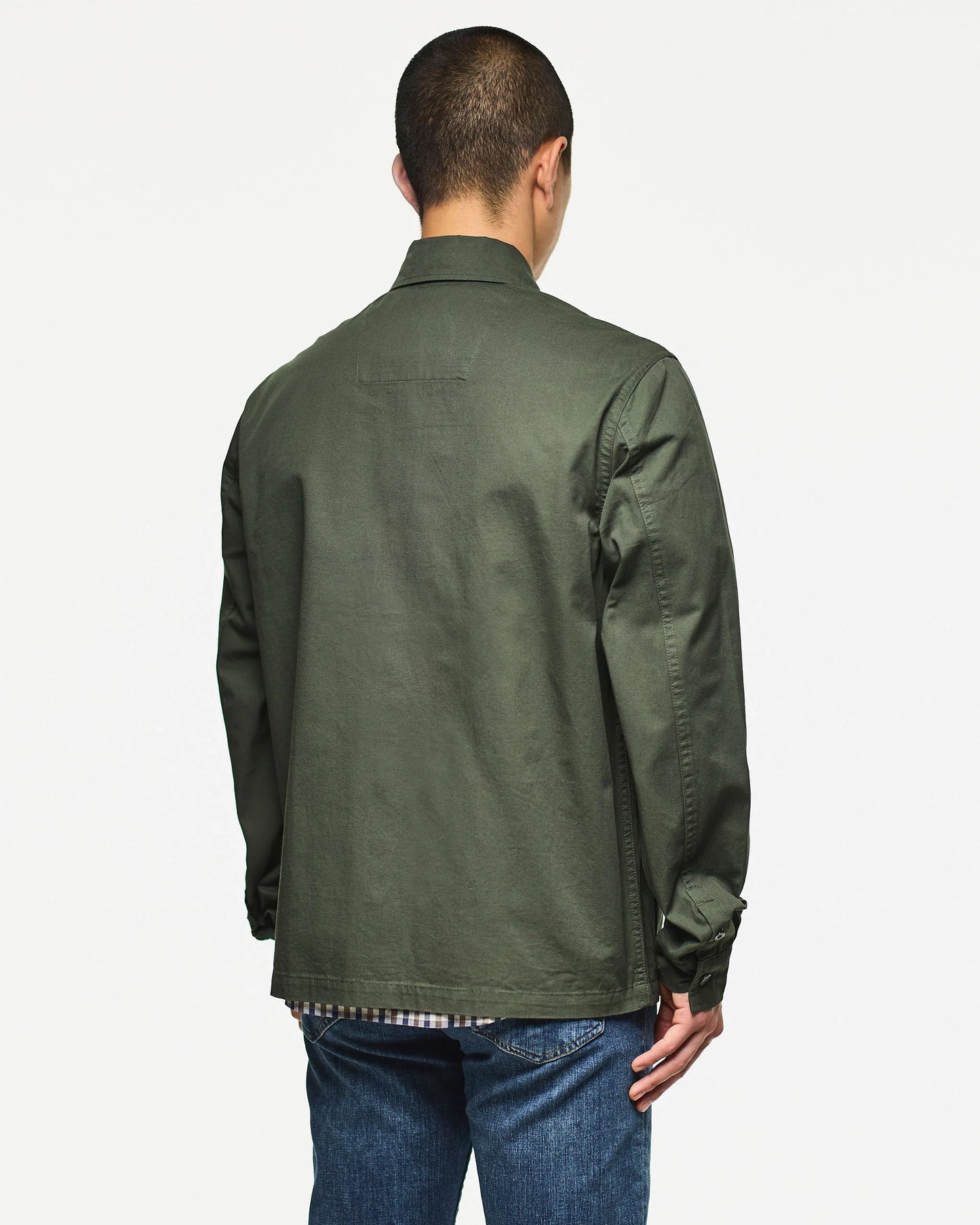 Weekend Offender Hynde Over-Shirt Black Forest Green