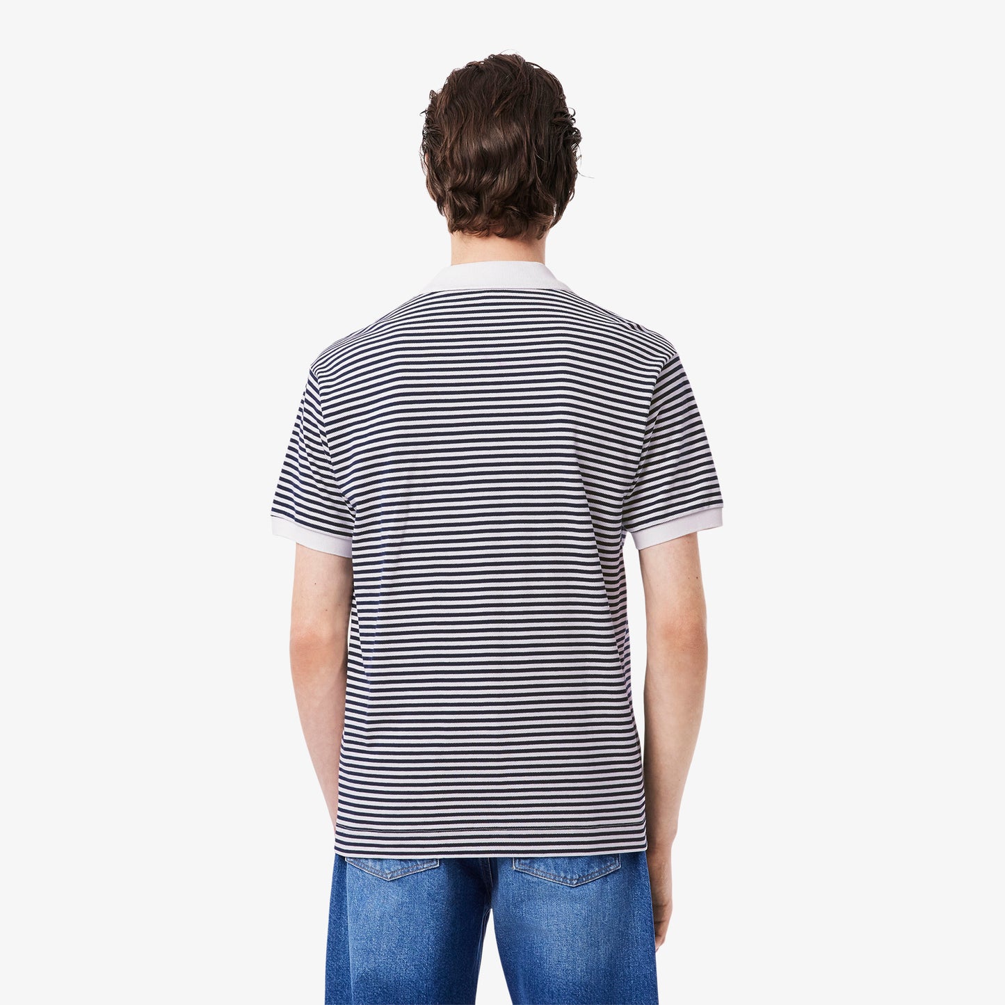 Lacoste Classic Fit L.12.12 Striped Petit Piqué Polo Shirt