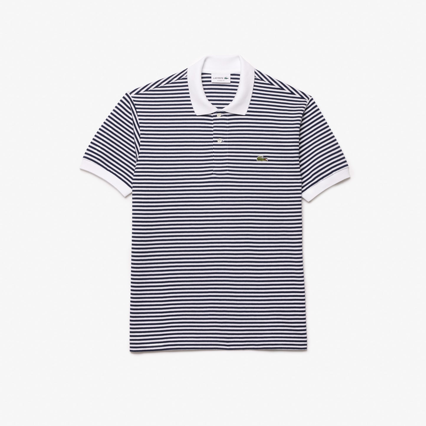 Lacoste Classic Fit L.12.12 Striped Petit Piqué Polo Shirt