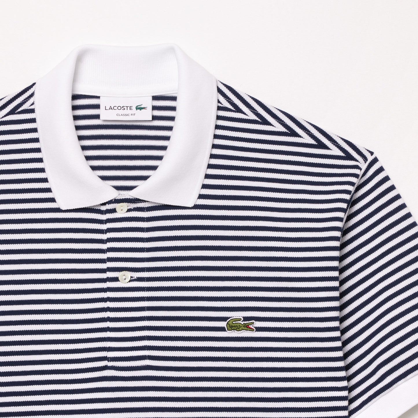 Lacoste Classic Fit L.12.12 Striped Petit Piqué Polo Shirt
