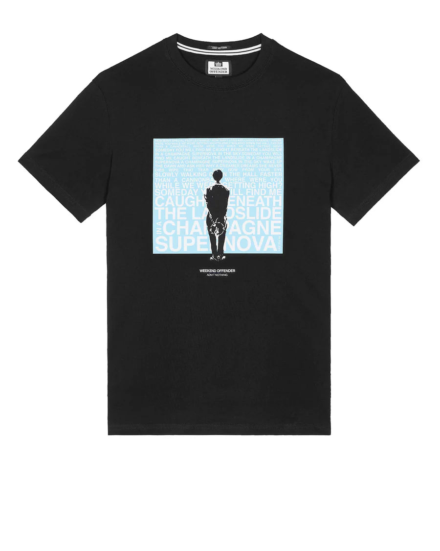 Weekend Offender Supernova Graphic T-Shirt Black/Blue