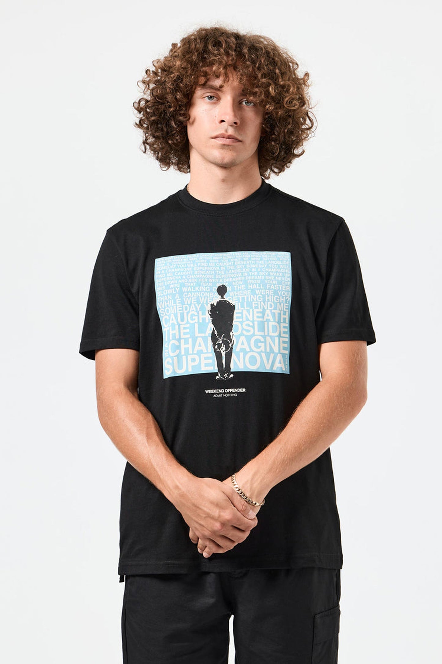 Weekend Offender Supernova Graphic T-Shirt Black/Blue
