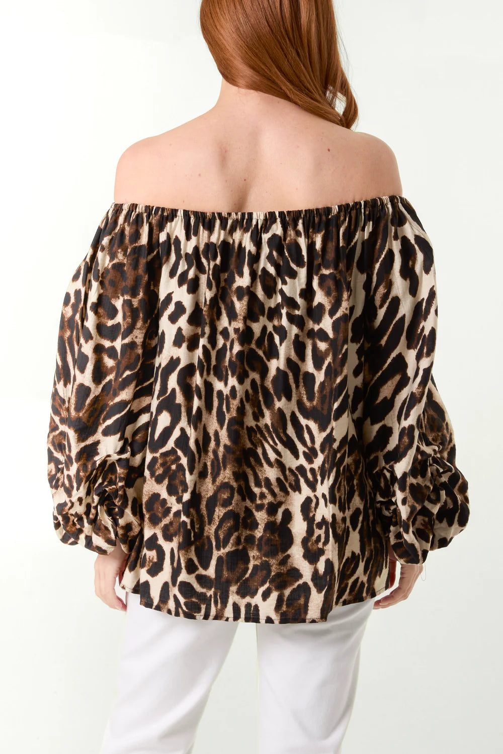 Nova of London Leopard Print Bardot Top