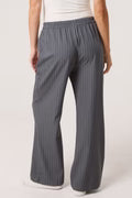Nova of London Elasticated Pinstripe Wide Leg Trousers