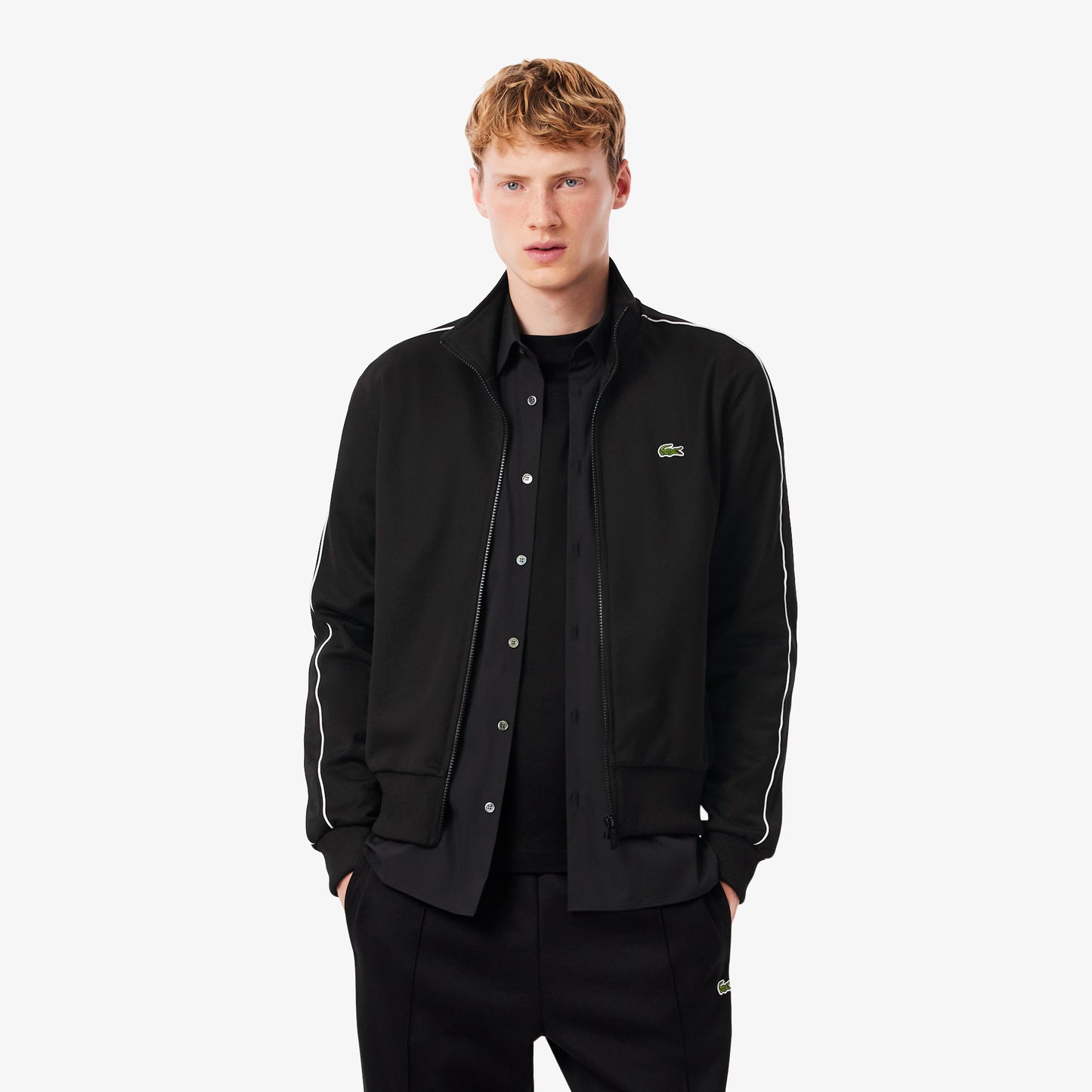 Lacoste Paris Piqué Zip Front Track Jacket