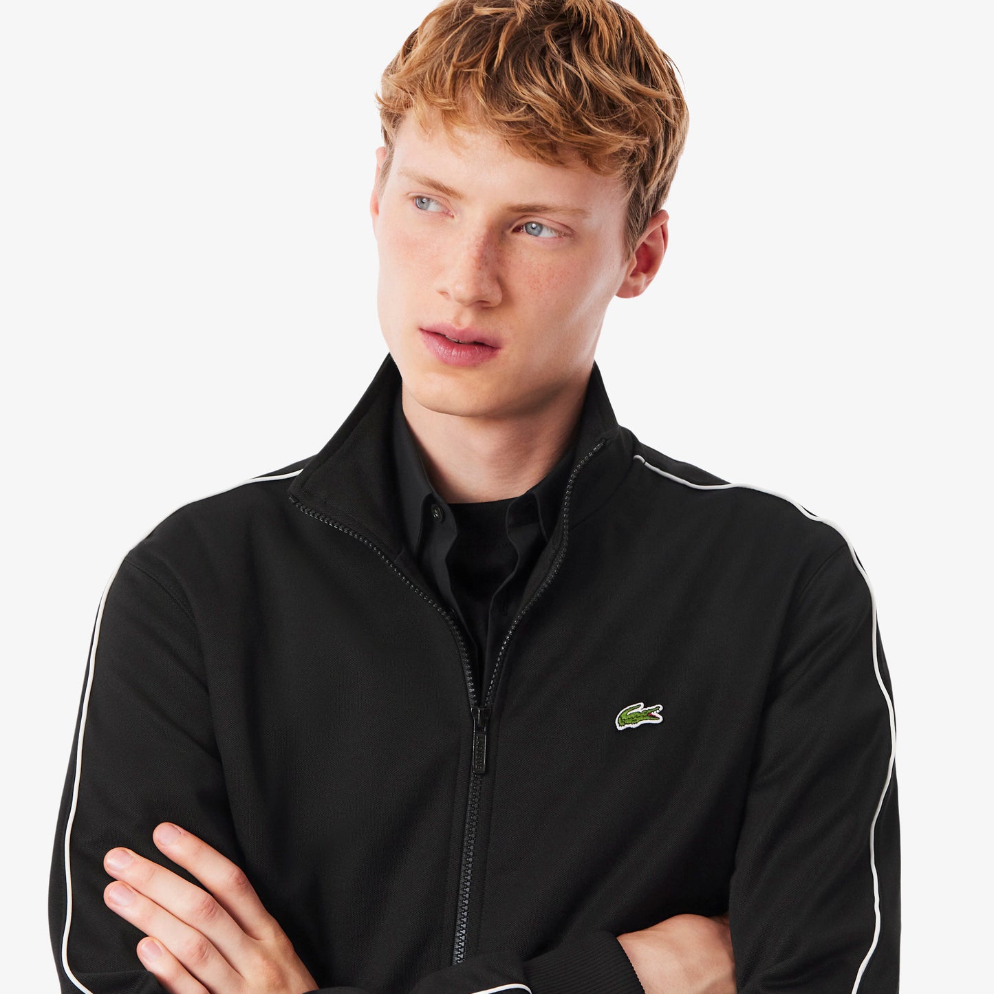 Lacoste Paris Piqué Zip Front Track Jacket