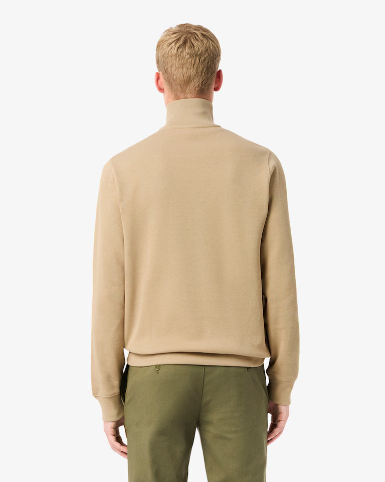 Lacoste Zip-Up High Neck Interlock Sweatshirt