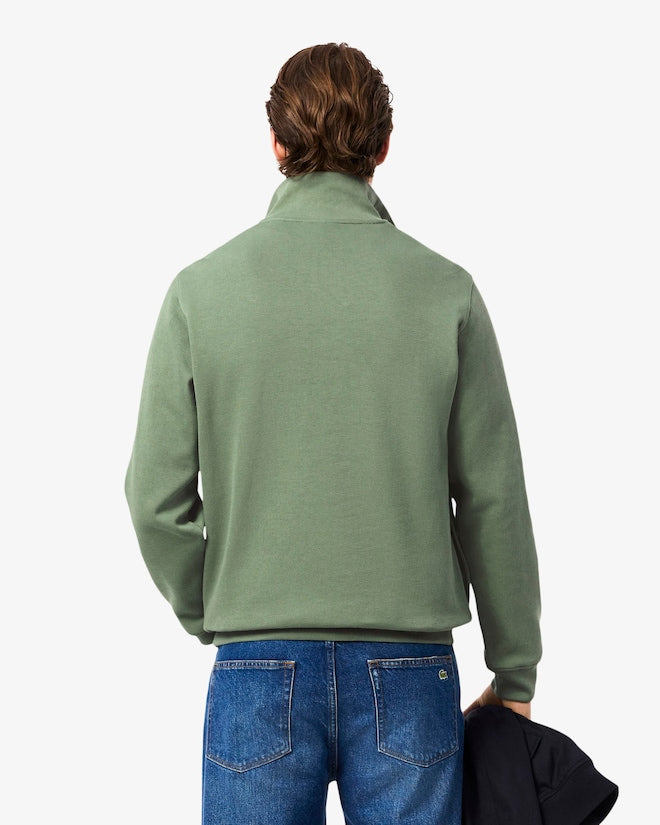 Lacoste Zip-Up High Neck Interlock Sweatshirt