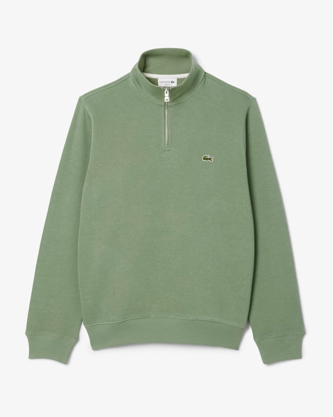 Lacoste Zip-Up High Neck Interlock Sweatshirt