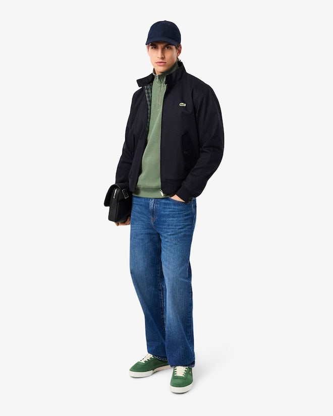 Lacoste Zip-Up High Neck Interlock Sweatshirt