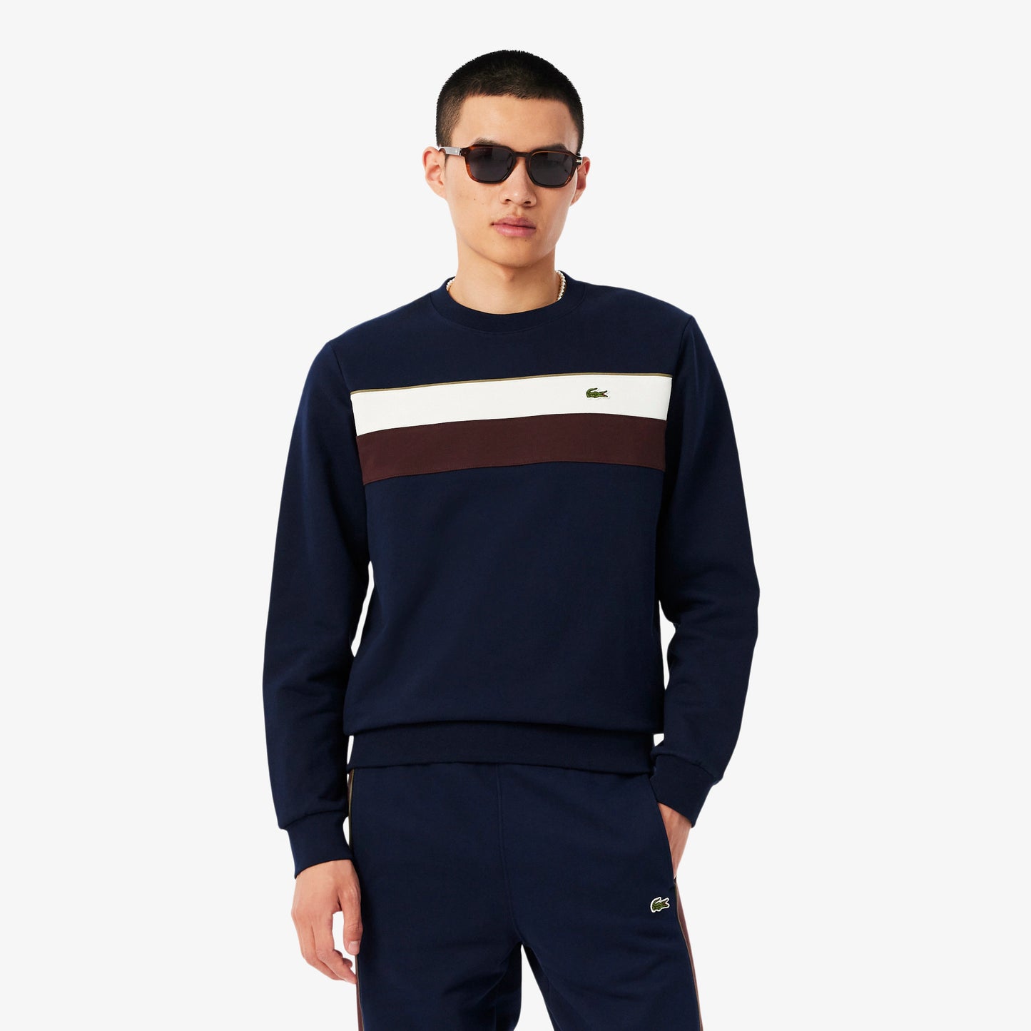 Lacoste Colour-Block Fleece Sweatshirt
