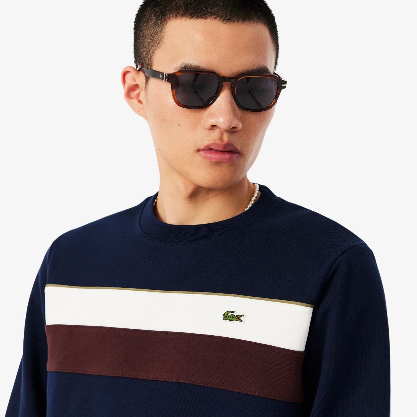 Lacoste Colour-Block Fleece Sweatshirt