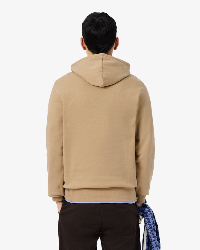 Lacoste Fleece Hoodie (Beige)