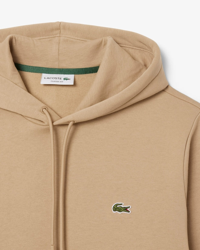 Lacoste Fleece Hoodie (Beige)