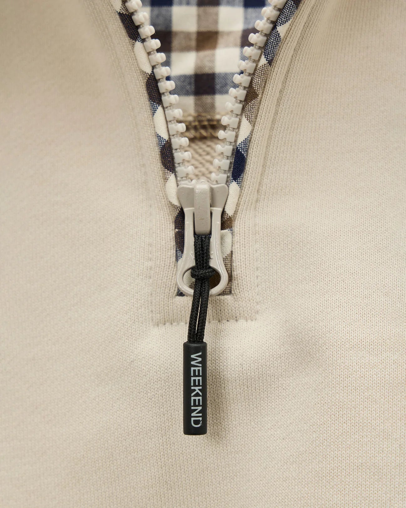 Weekend Offender Matisa Quarter Zip Sweatshirt Cement