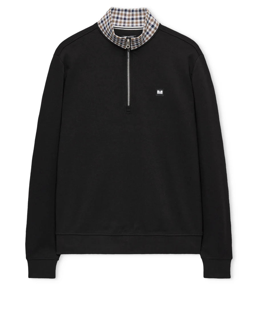 Weekend Offender Henson Quarter Zip Sweatshirt Black