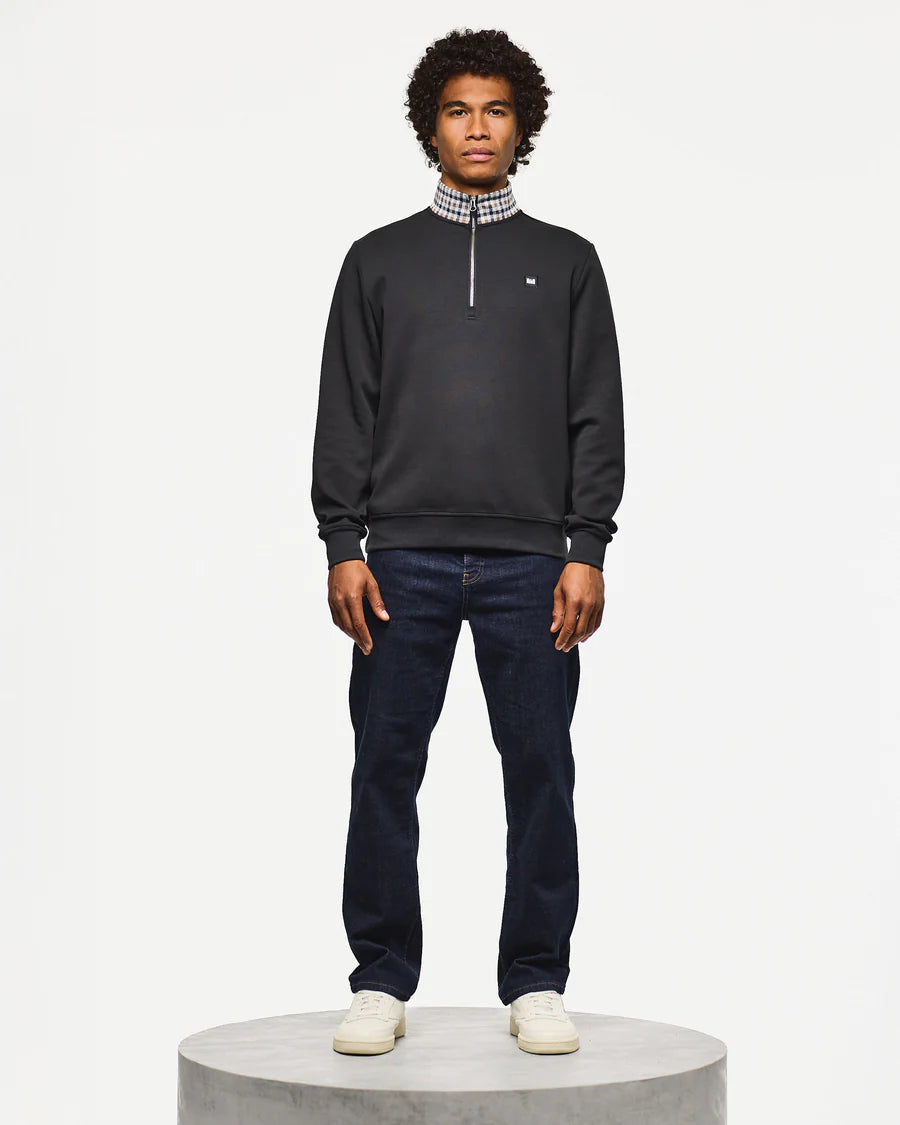 Weekend Offender Henson Quarter Zip Sweatshirt Black