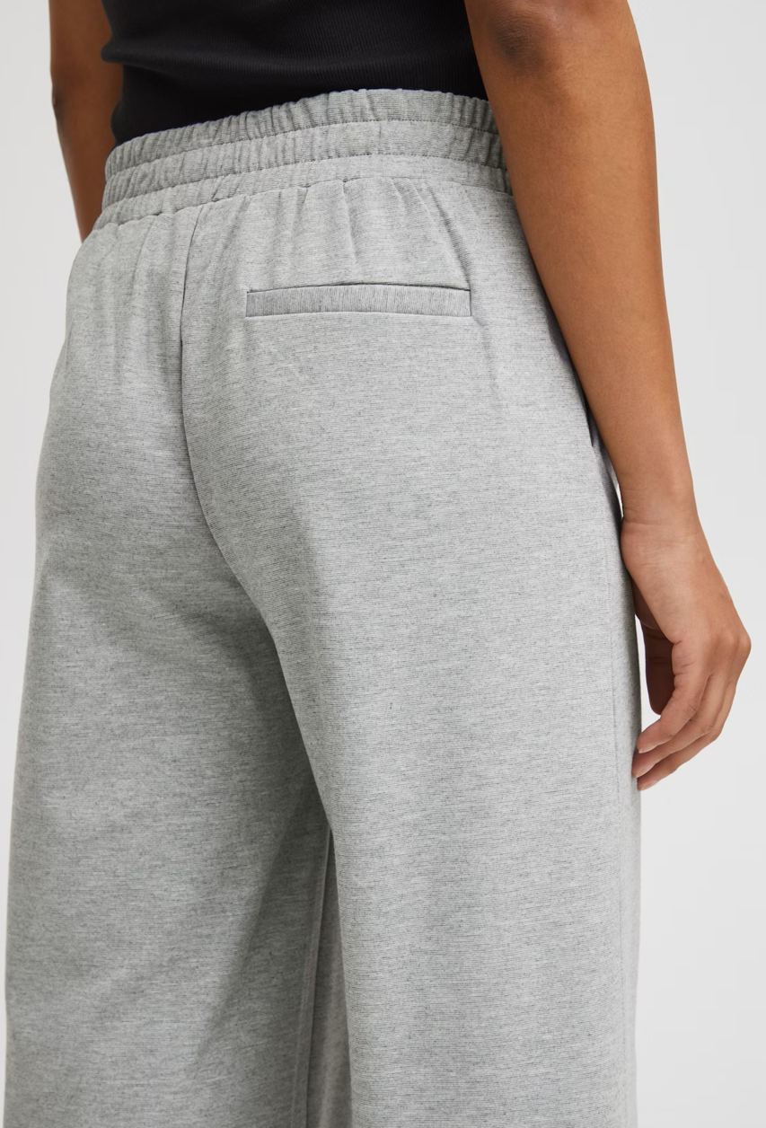Ichi Ihkate Ankle Length Wide Trousers