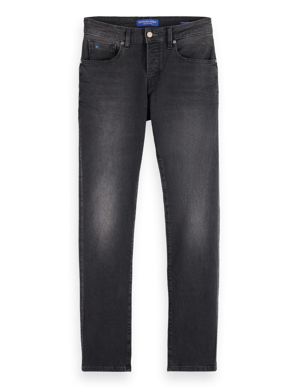 Scotch & Soda Slim Fit 5 Pocket Black Jeans
