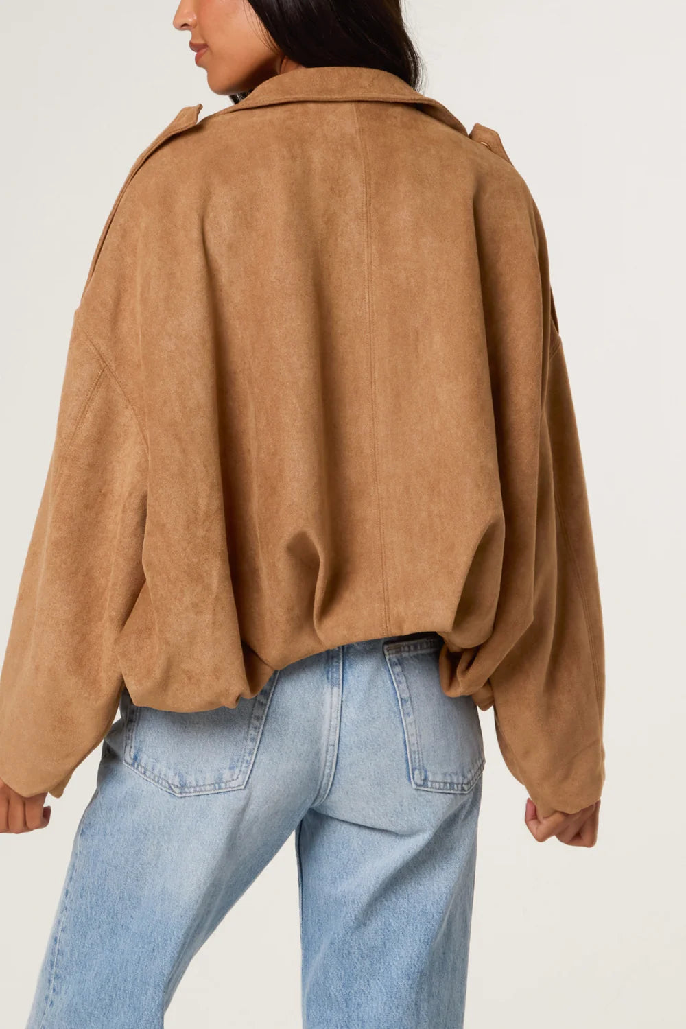 Nova of London Suedette Puffball Jacket