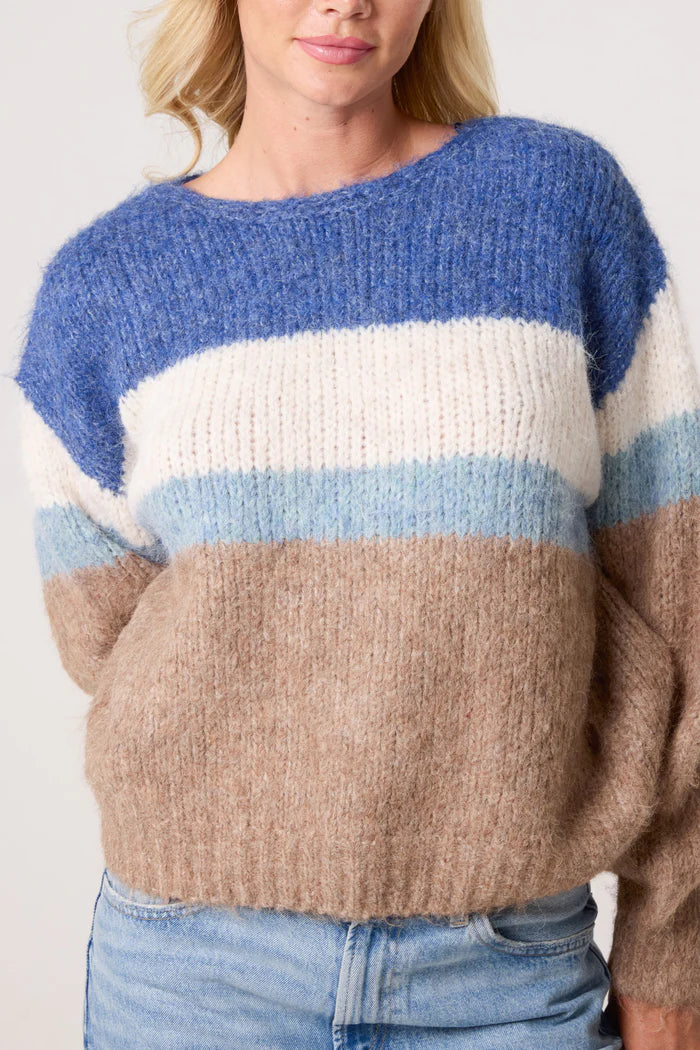 Nova of London Colour Block Knit Jumper