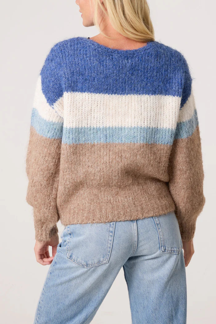 Nova of London Colour Block Knit Jumper