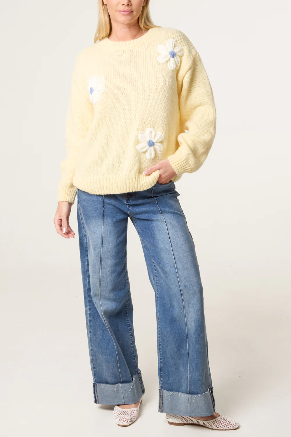 Nova of London Flocking Daisy Knitted Jumper