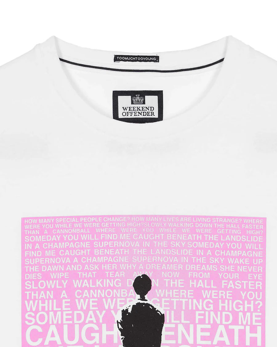 Weekend Offender Supernova Graphic T-Shirt White/Pink