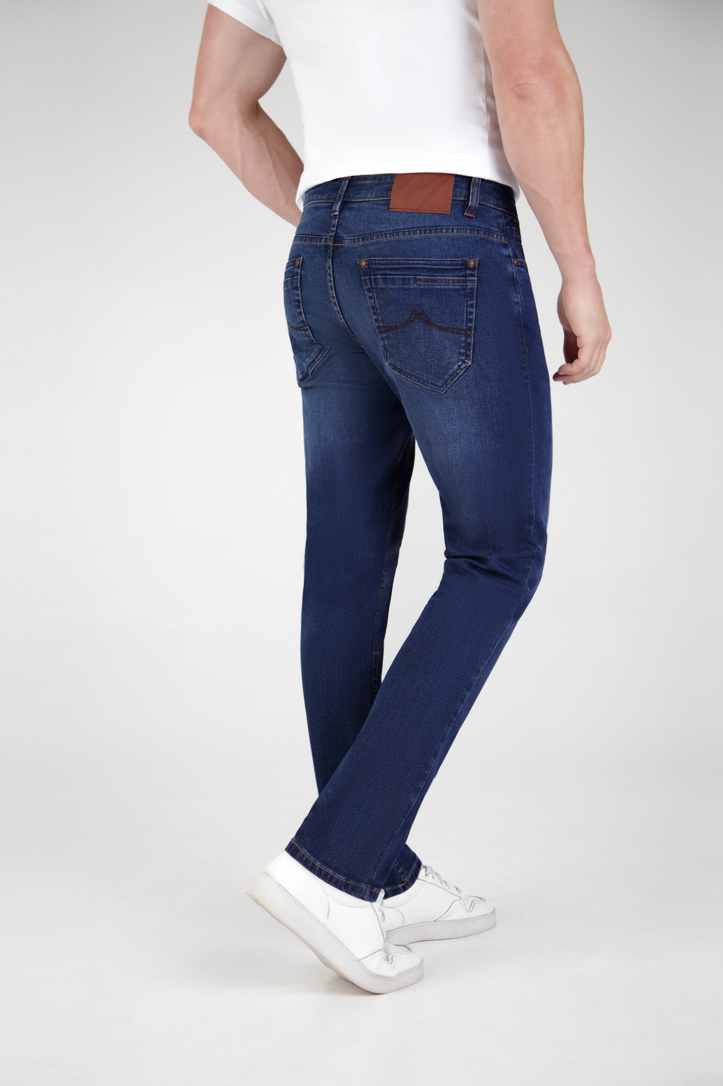 Mish Mash 1984 Zest Tapered Stretch Mid Blue Jean