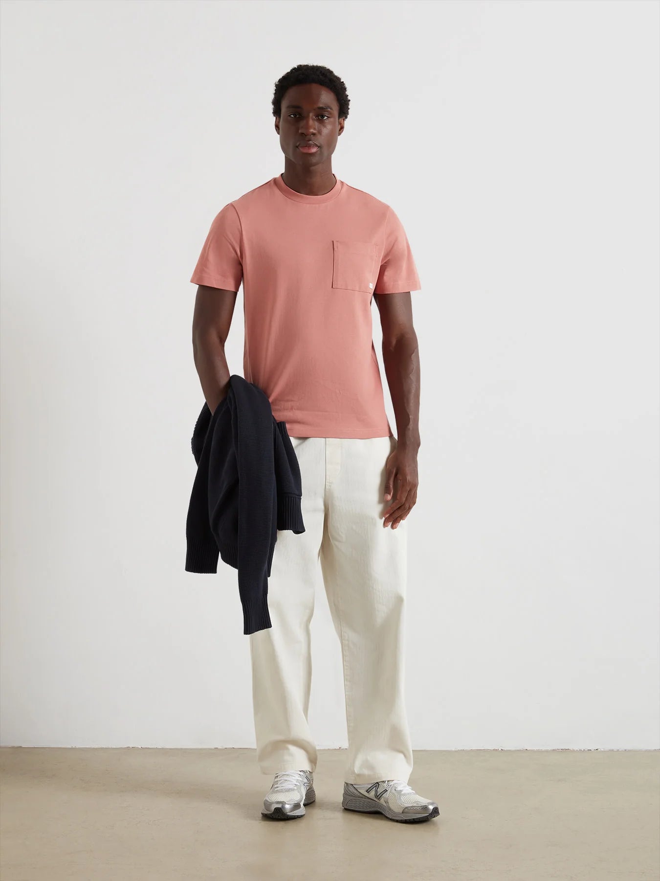 Stacy Pocket T-Shirt In Varsity Pink
