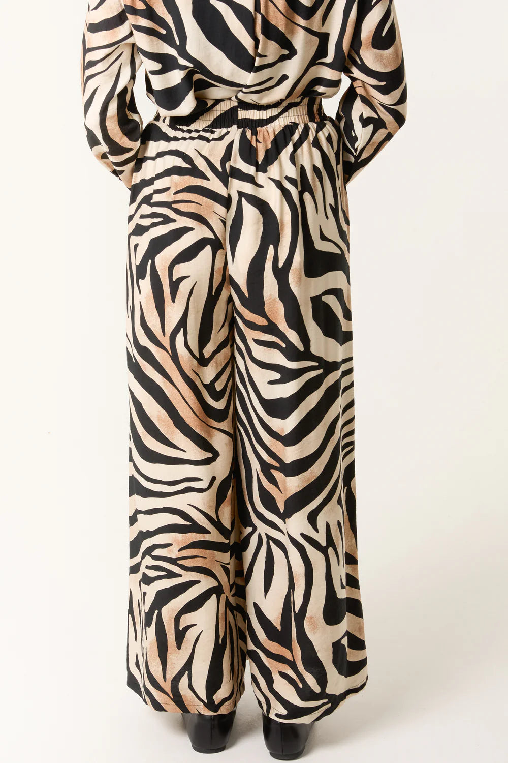 Nova of London Zebra Print Wide Leg Trousers