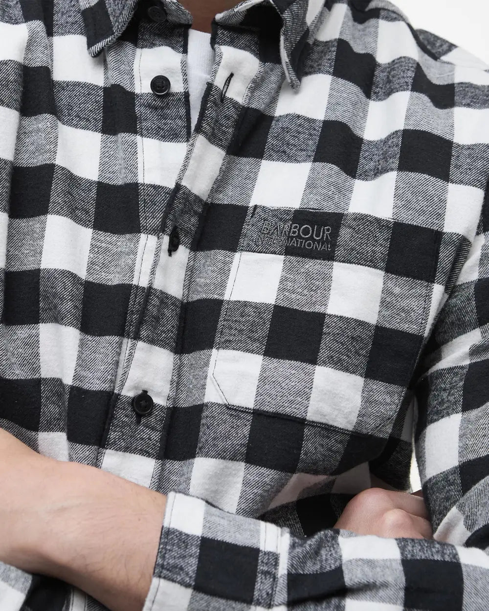 Barbour International Blackstreak Gingham Long-Sleeved Shirt