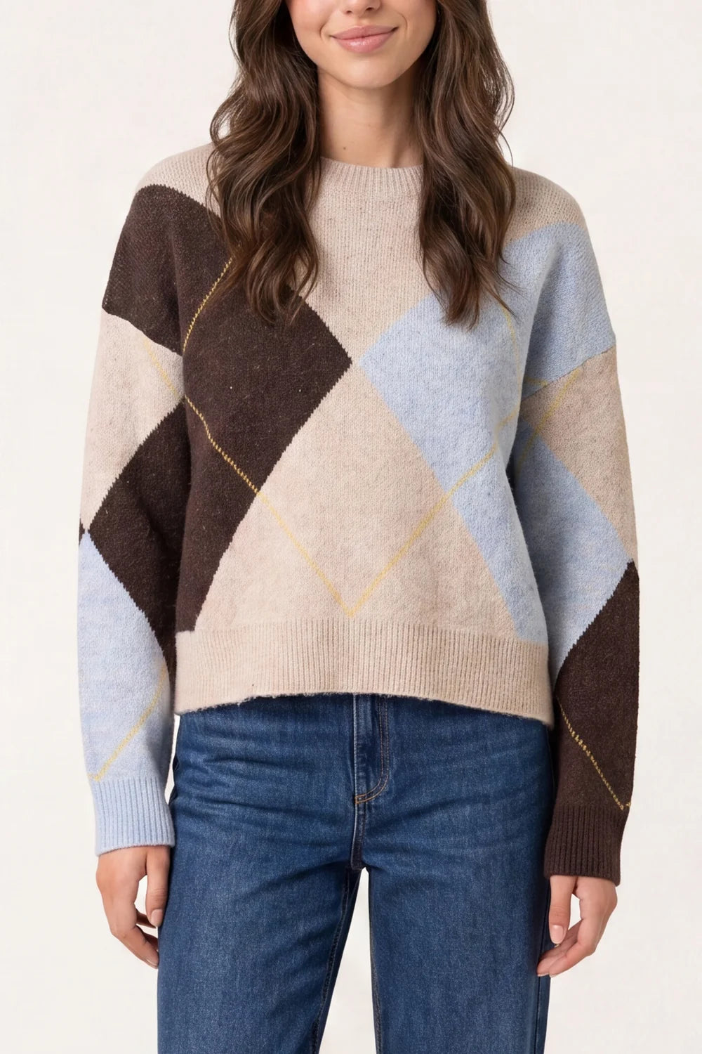 Nova of London Argyle Knit Jumper