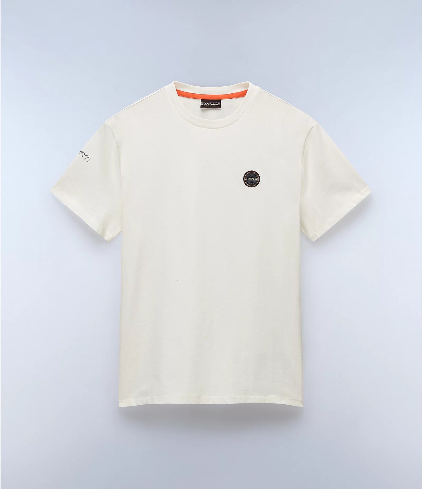Napapijri Badge Short Sleeve T-Shirt (White)