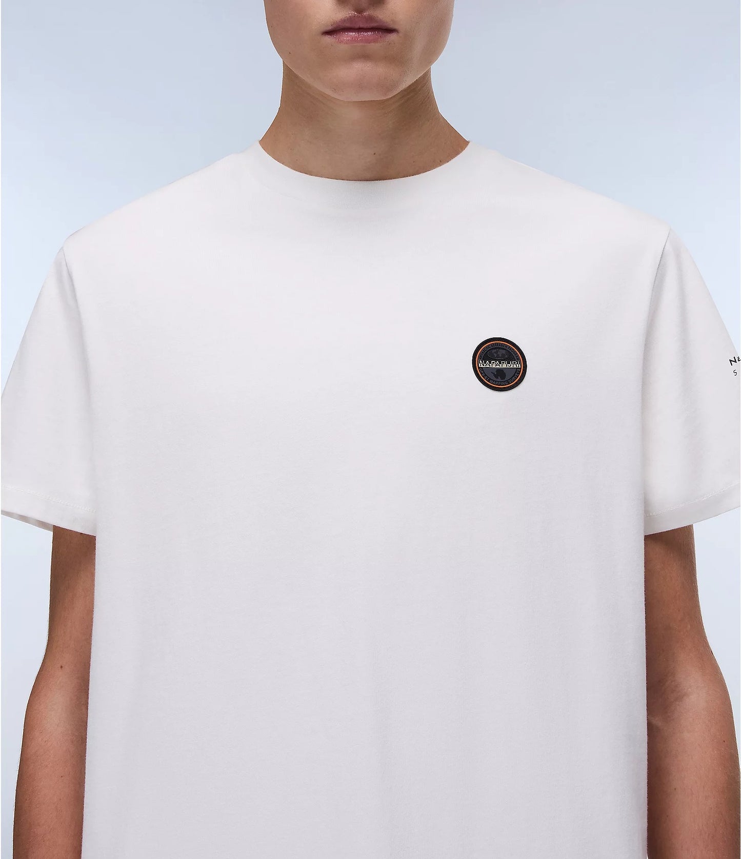 Napapijri Badge Short Sleeve T-Shirt (White)