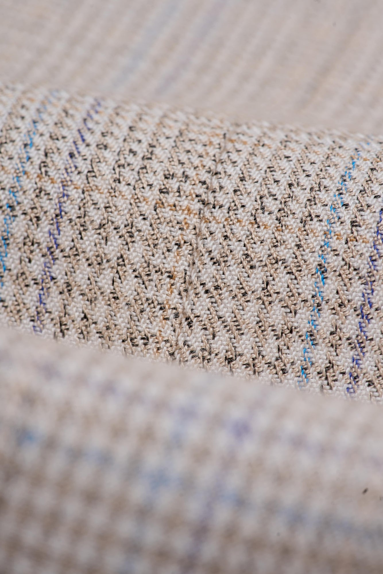 Cavani Caridi Beige Check Trousers