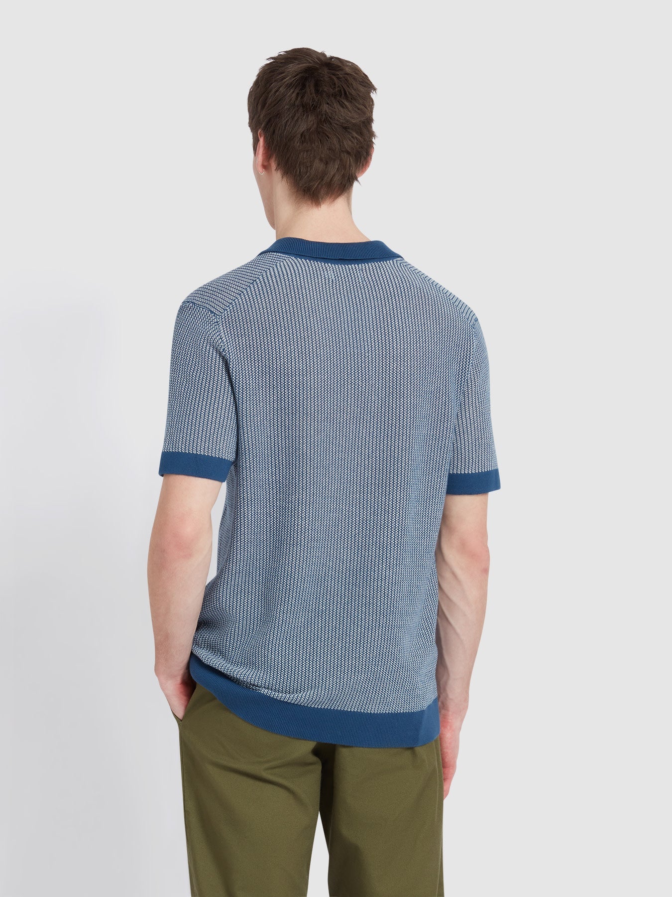 Farah Sandford Knitted Polo Shirt
