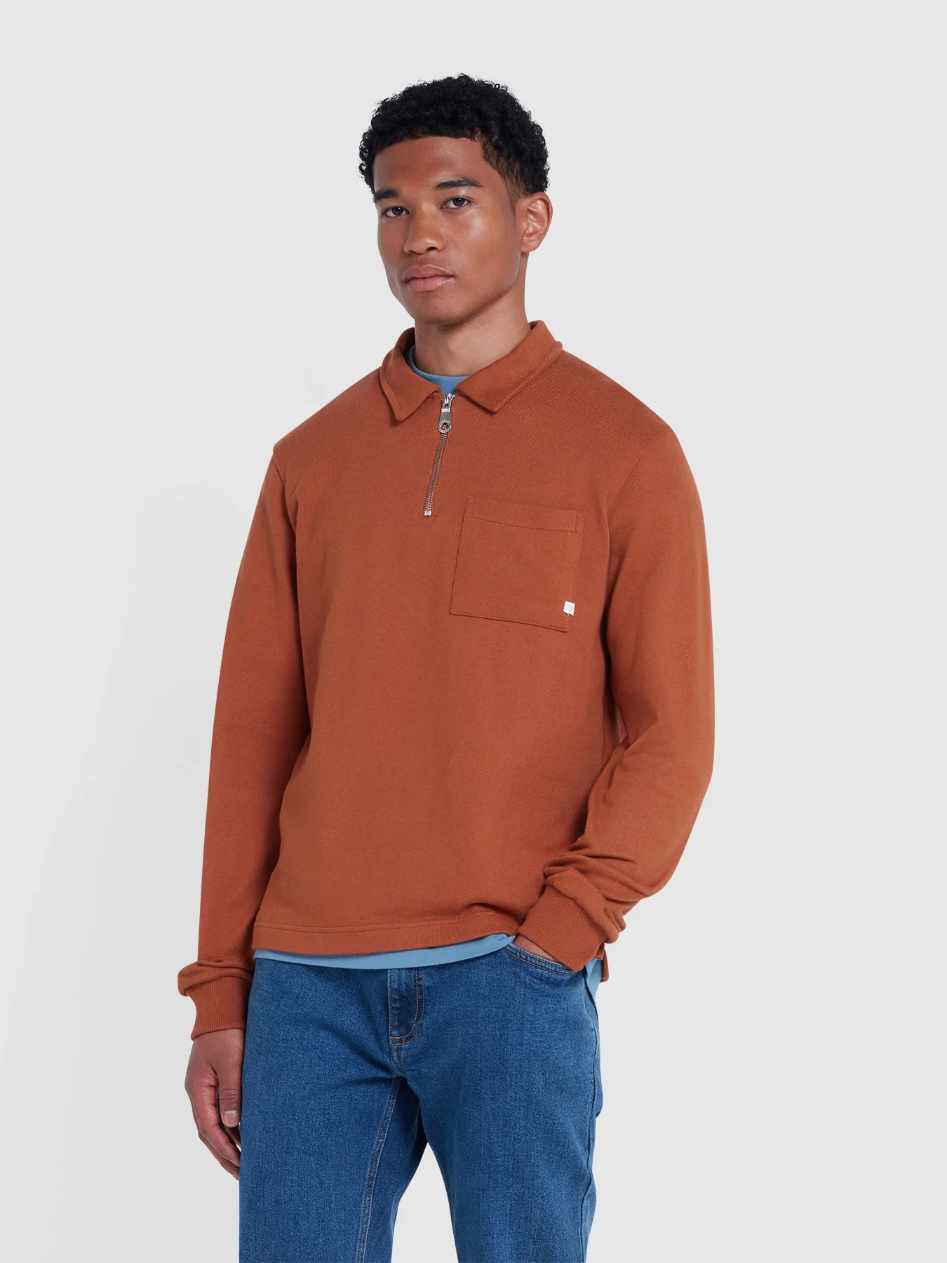 Farah quarter zip sweatshirt best sale